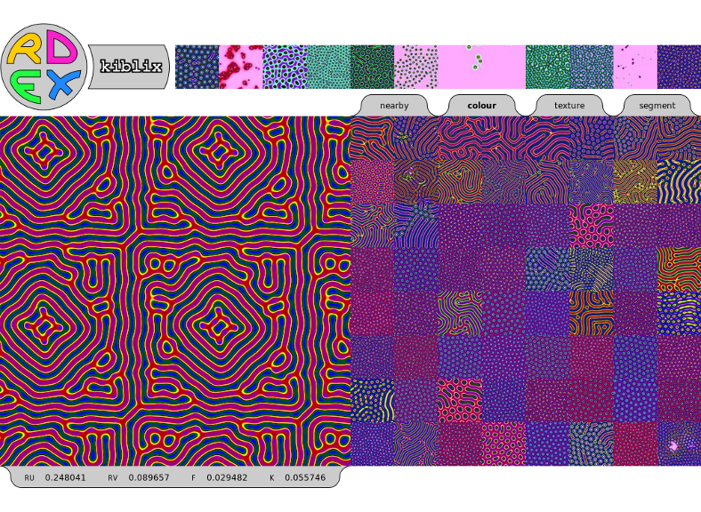 rdex server colour pattern exploration
